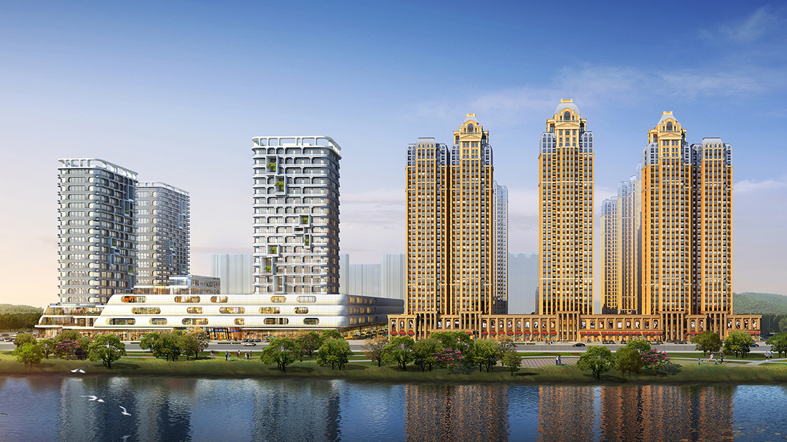 重磅！忆通壹世界华体会网页版登录入口装配式钢结构高层住宅楼项目主体钢结构开吊